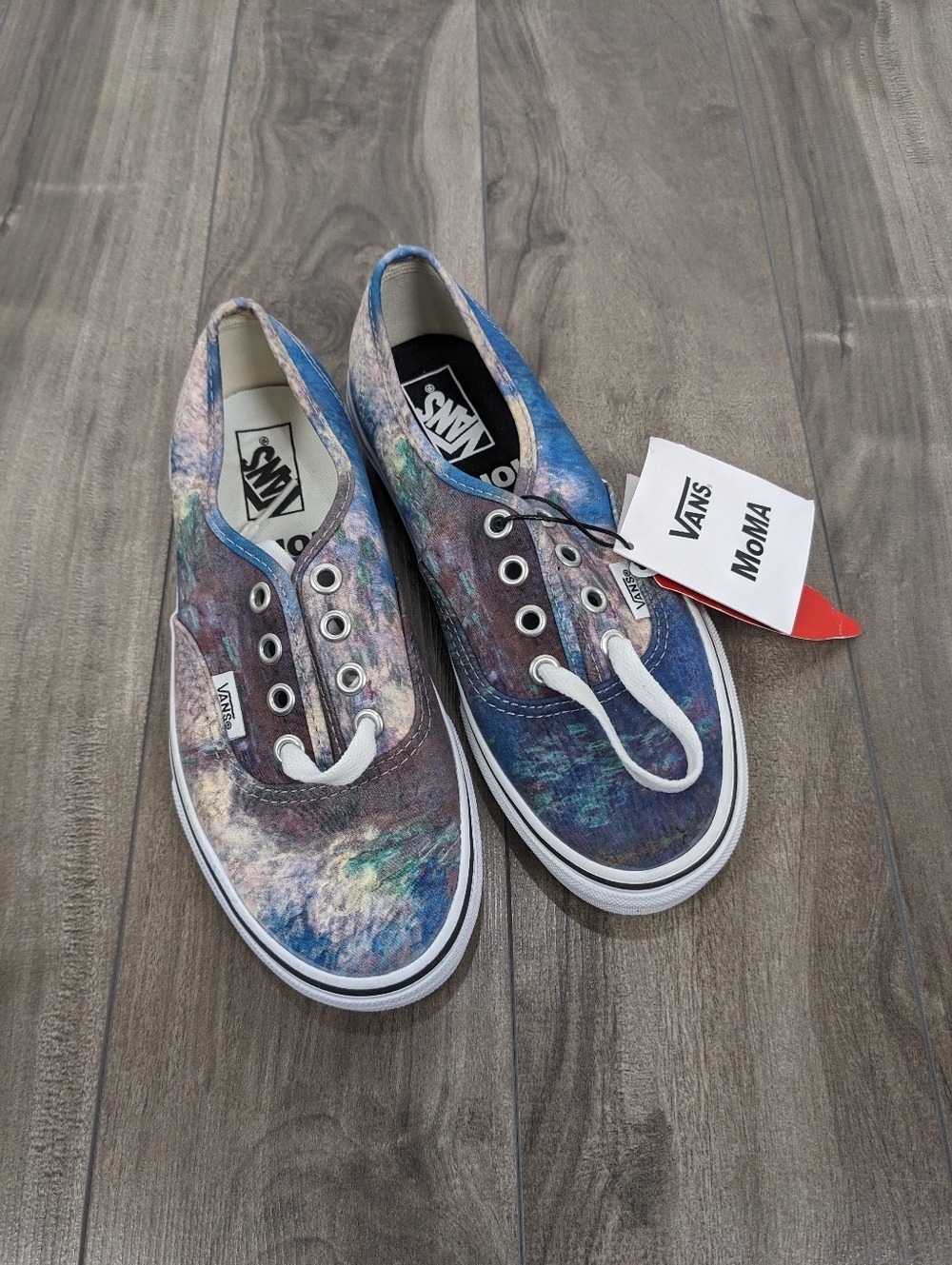 Vans Authentic Claude Monet MoMA Water Lilies Women's Size 5 Art Edition Casual